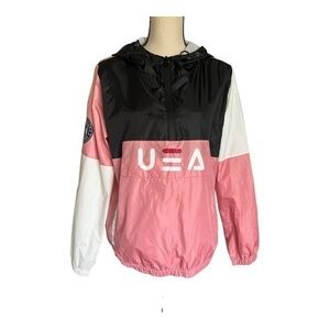 Red fox Premium Collection Pink Hooded Windbreaker Size L